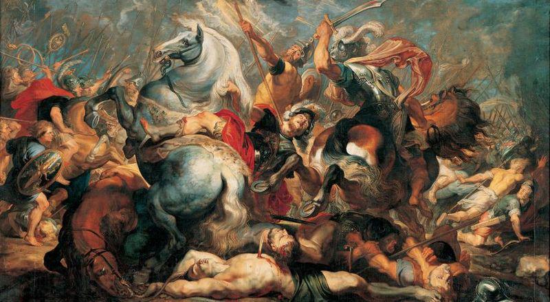Peter Paul Rubens Der Tod des Decius Mus in der Schlacht Spain oil painting art